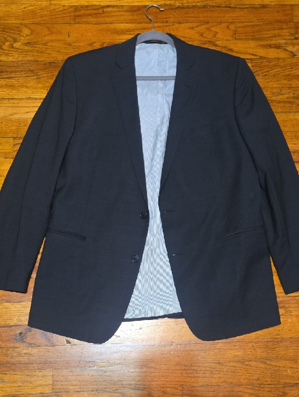 Brooks Brothers Blazer Men's 44L Gray Explorer Regent Fit Suit Jacket Stretch